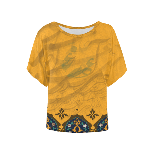 Maani Women's Batwing-Sleeved Blouse T shirt (Model T44)