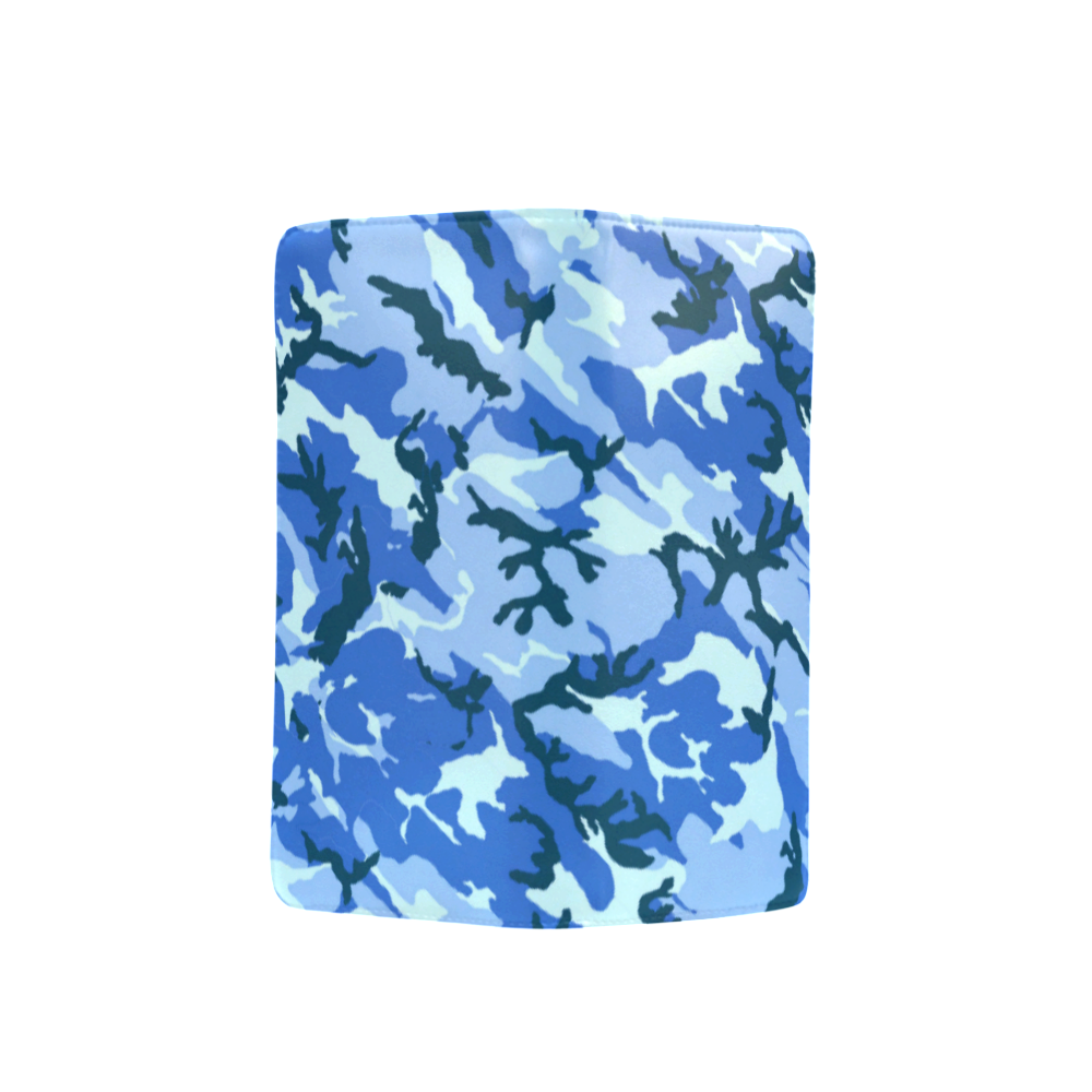 Woodland Blue Camouflage Men's Clutch Purse （Model 1638）