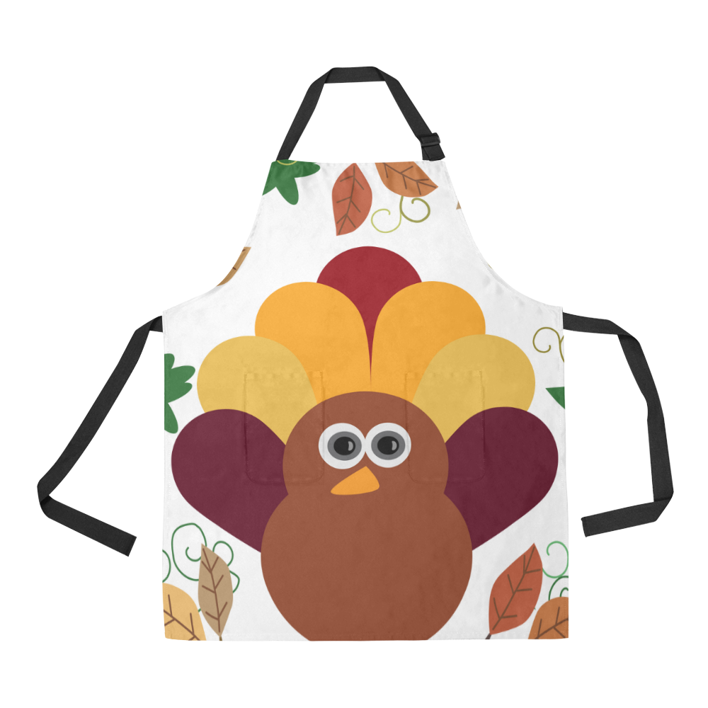 Thanksgiving Turkey All Over Print Apron