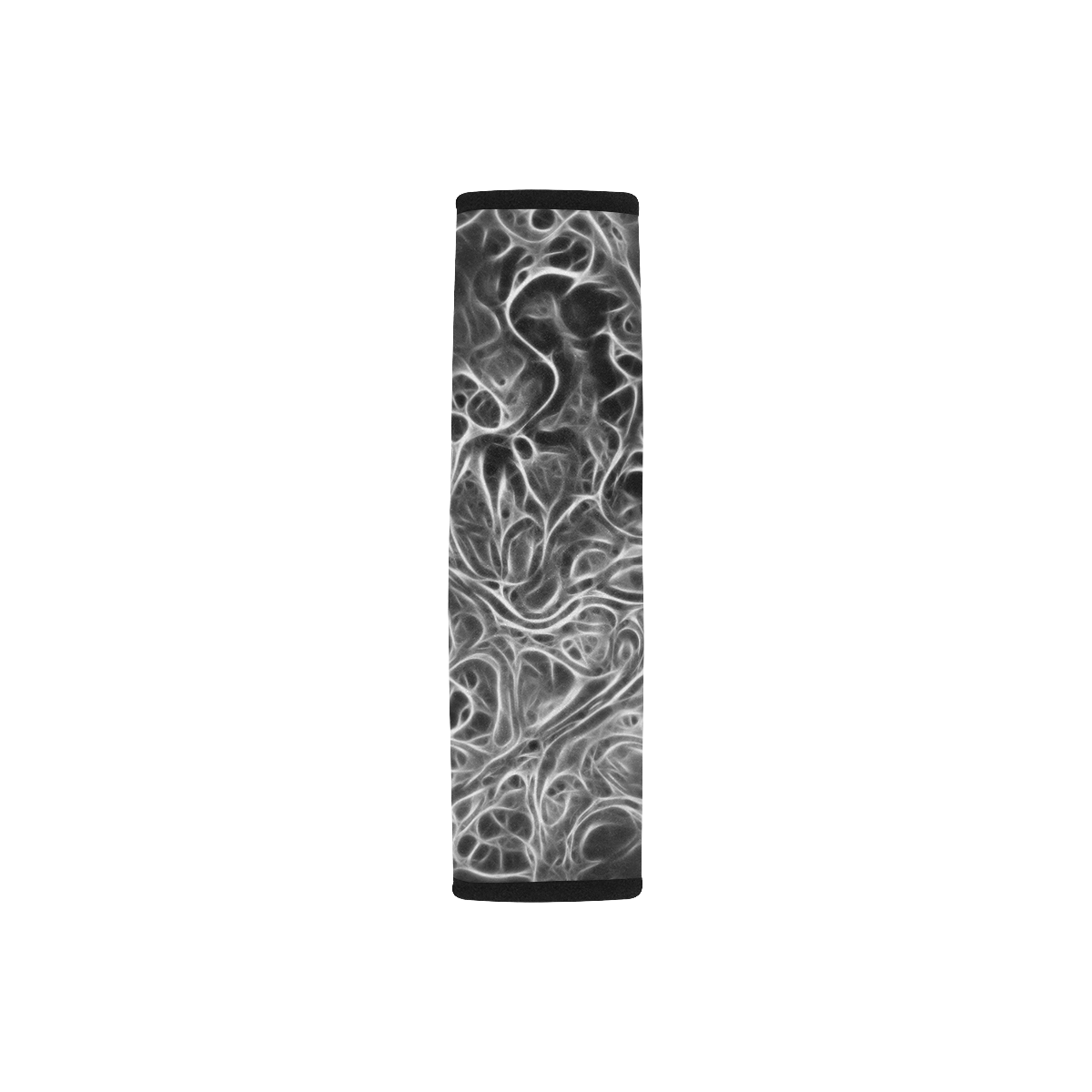 Fractal Batik ART - Hippie White Branches Car Seat Belt Cover 7''x8.5''