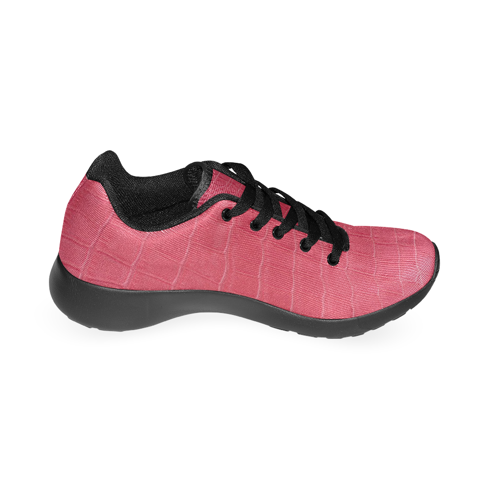 Red Snake Skin Women’s Running Shoes (Model 020)