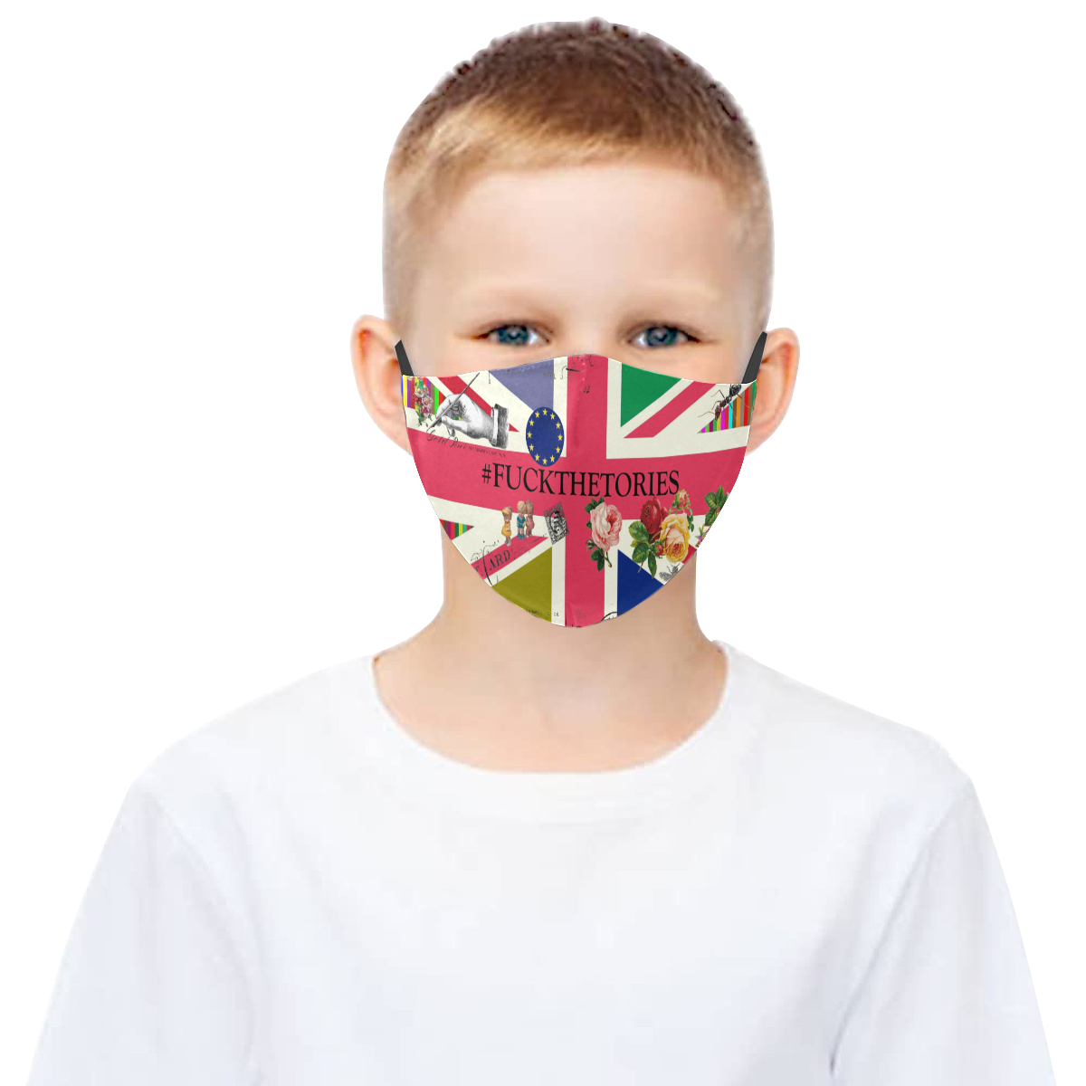 Union Jack and Jane 3D Mouth Mask with Drawstring (Pack of 3) (Model M04)