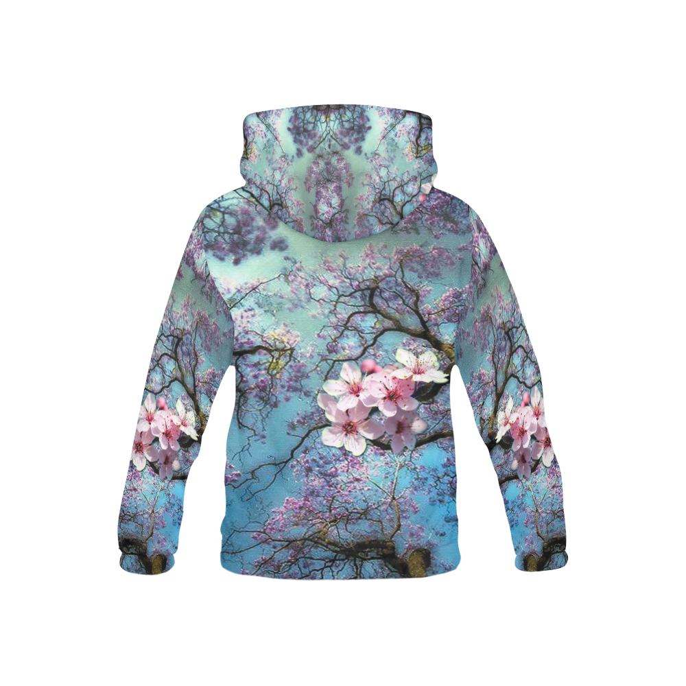 Cherry blossomL All Over Print Hoodie for Kid (USA Size) (Model H13)
