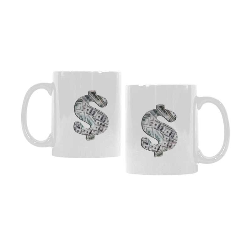 Hundred Dollar Bills - Money Sign White Mug(11OZ)