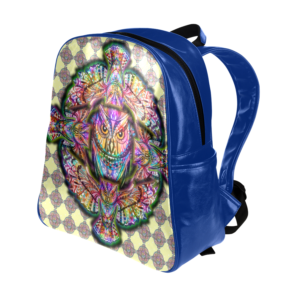 Owl Together Multi-Pockets Backpack (Model 1636)