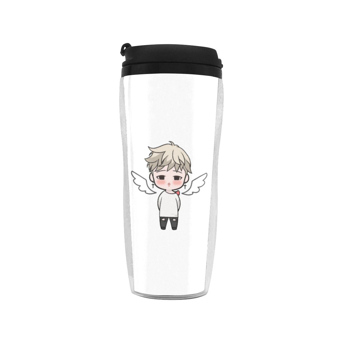 BTS Jimin Angel cute chibi designed by L'Hibiscus Reusable Coffee Cup (11.8oz)