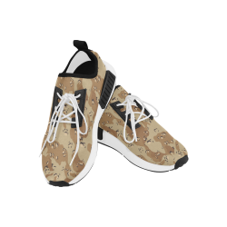 Vintage Desert Brown Camouflage Women’s Draco Running Shoes (Model 025)