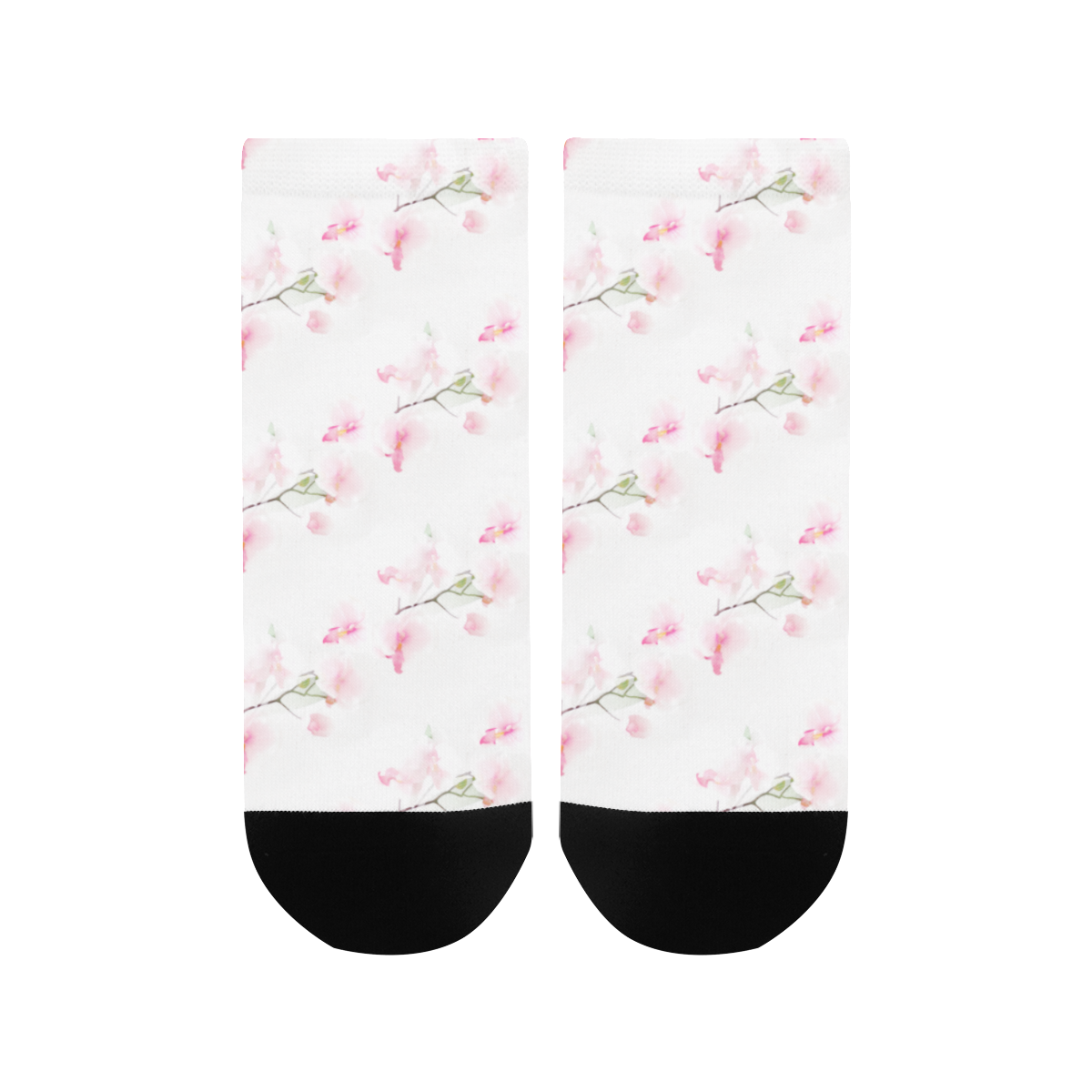 Pattern Orchidées Women's Ankle Socks