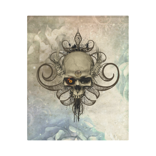 Creepy skull, vintage background Duvet Cover 86"x70" ( All-over-print)
