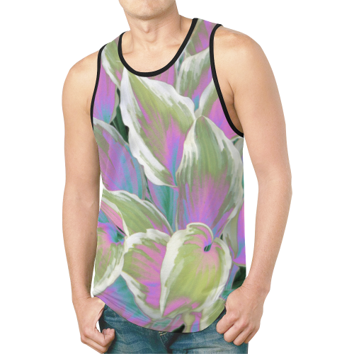 leafs_abstract 07 New All Over Print Tank Top for Men (Model T46)