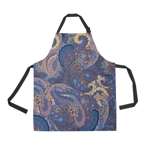 Fairlings Delight's Abstract Florals Collection- Deep Floral Shades 53086 All Over Print Apron