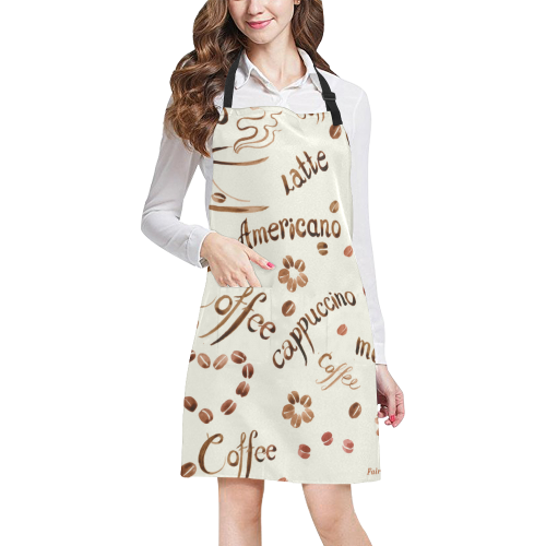 Fairlings Delight's Coffee Expressions Collection- Words of Coffee 53086a All Over Print Apron