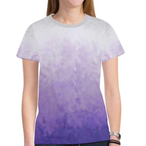 Lavender mist New All Over Print T-shirt for Women (Model T45)