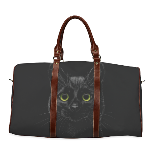 Black Cat Waterproof Travel Bag/Small (Model 1639)