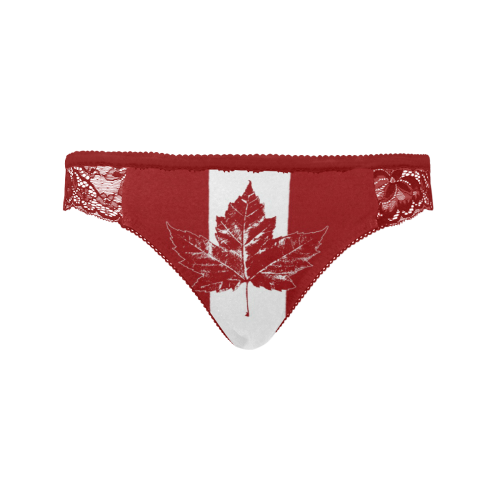 Cool Canada Souvenir Panties Women's Lace Panty (Model L41)