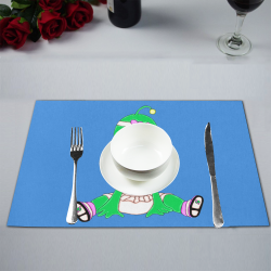 Alien Baby Girl Blue Placemat 12''x18''