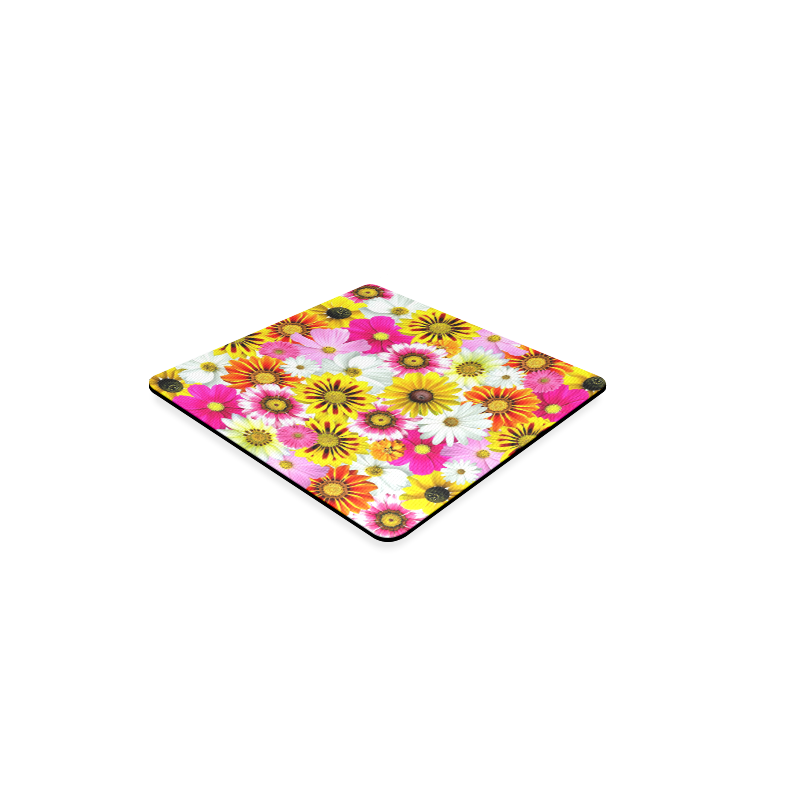 Spring Time Flowers 1 Square Coaster