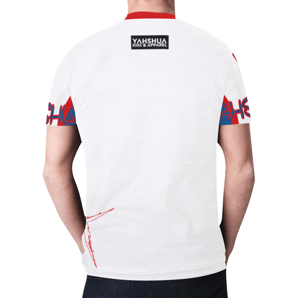 White 1 New All Over Print T-shirt for Men/Large Size (Model T45)
