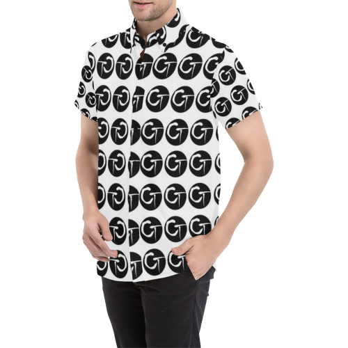 ctslogo Men's All Over Print Short Sleeve Shirt (Model T53)