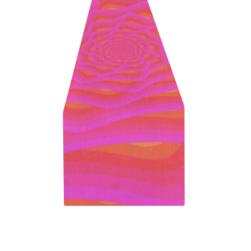 Pink spiral Table Runner 14x72 inch