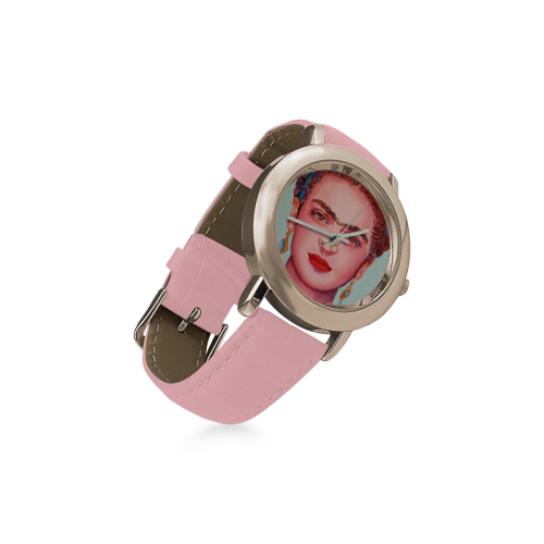 FRIDA Women's Rose Gold Leather Strap Watch(Model 201)