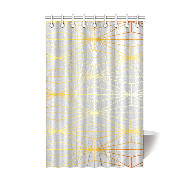 Artsadd Custom Shower Curtains 48 X72, Silver And Gold Shower Curtain