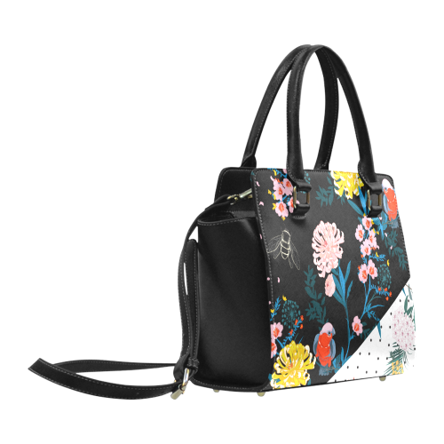 Flowers Classic Soulder bag2 Classic Shoulder Handbag (Model 1653)