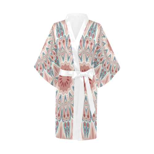 Modern Kaleidoscope Mandala Fractal Art Graphic Kimono Robe