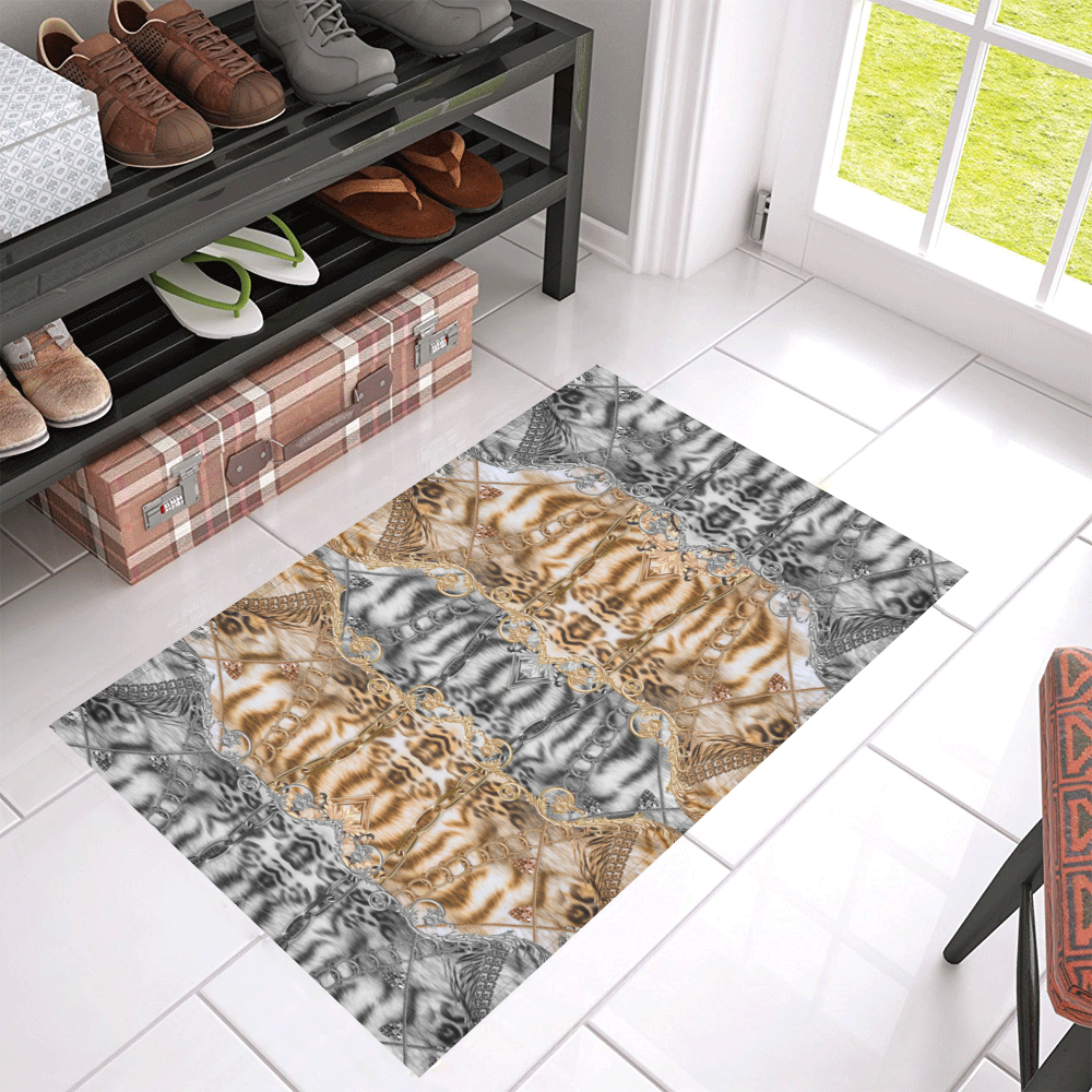 Luxury Abstract Design Azalea Doormat 30" x 18" (Sponge Material)