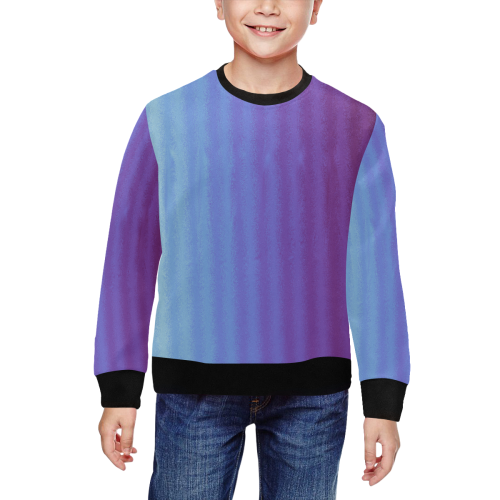 Violet shade All Over Print Crewneck Sweatshirt for Kids (Model H29)