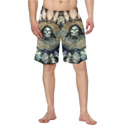 Awesome scary skull Men's Swim Trunk/Large Size (Model L21)