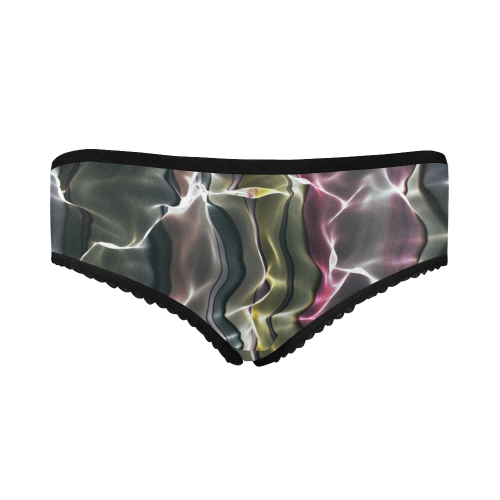 Abstract Wavy Mesh Women's All Over Print Classic Briefs (Model L13)