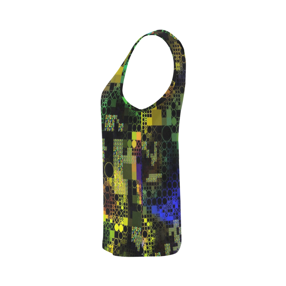 funny mix of shapes  by JamColors All Over Print Tank Top for Women (Model T43)