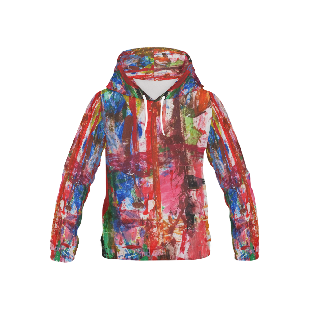 Paint on a white background All Over Print Hoodie for Kid (USA Size) (Model H13)