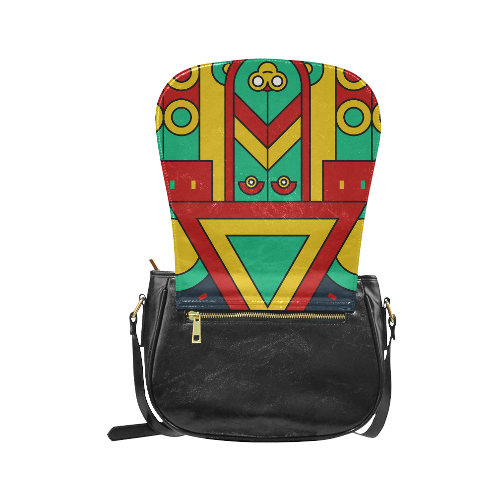 Aztec Spiritual Tribal Classic Saddle Bag/Small (Model 1648)