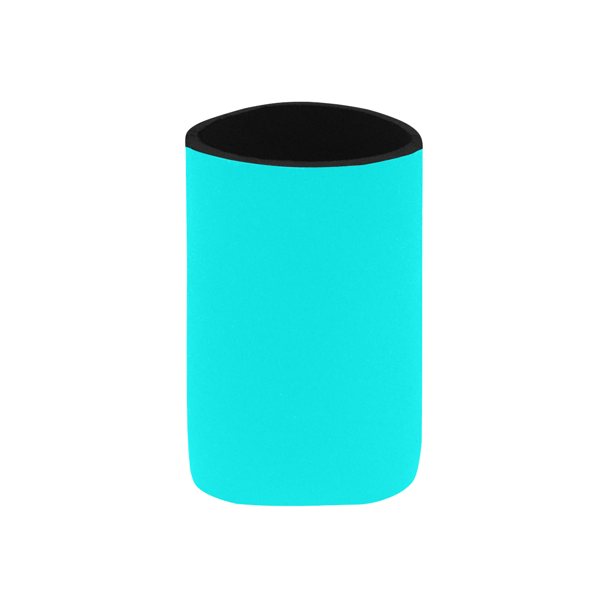 color aqua / cyan Neoprene Can Cooler 4" x 2.7" dia.