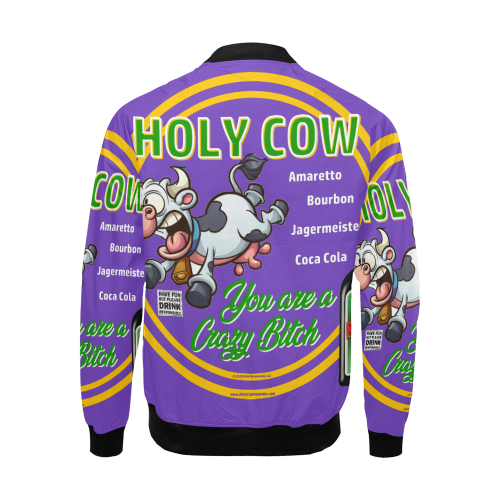 HOLY COW All Over Print Bomber Jacket for Men (Model H19)