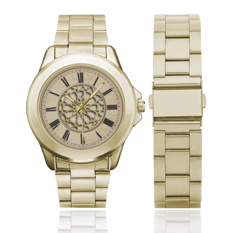 Luxury Gold Web Dial Ladies Gilt Watch Custom Gilt Watch(Model 101)