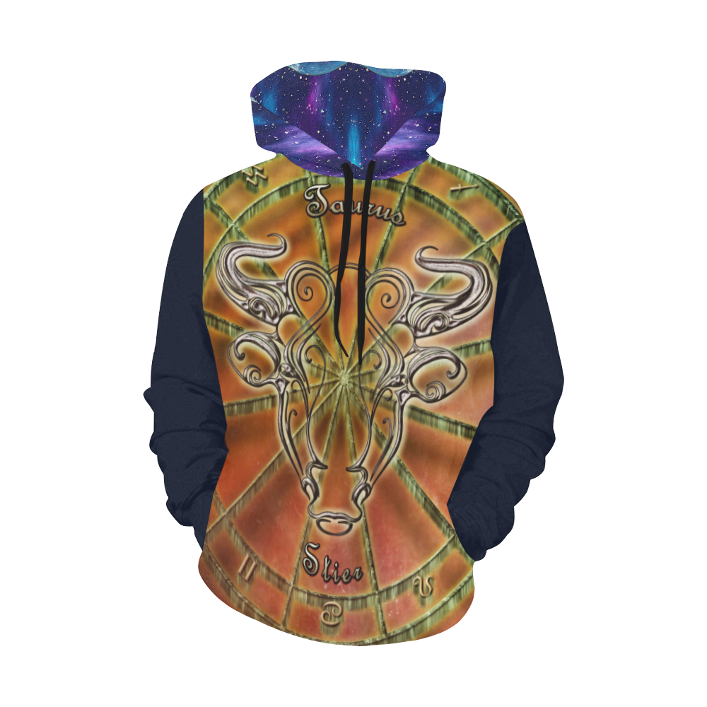 taurus bronze All Over Print Hoodie for Women (USA Size) (Model H13)