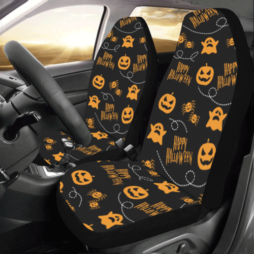 Fun Spooky Halloween Pattern Car Seat Covers (Set of 2)
