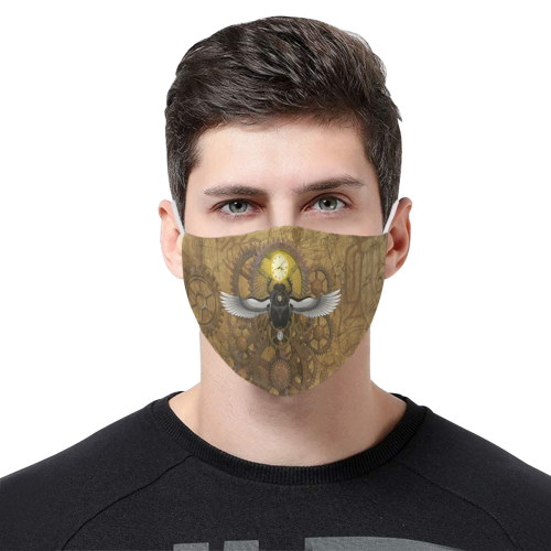 Ancient Egypt Steampunk 3D Mouth Mask with Drawstring (Pack of 10) (Model M04)