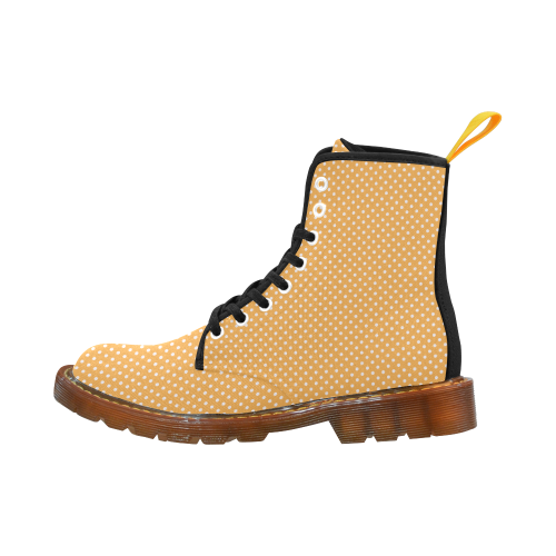 Yellow orange polka dots Martin Boots For Women Model 1203H