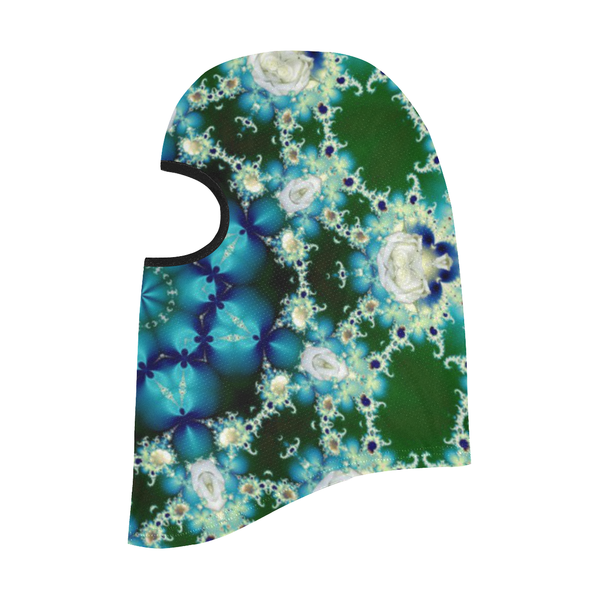 FRACTAL: Frost Covered Roses All Over Print Balaclava