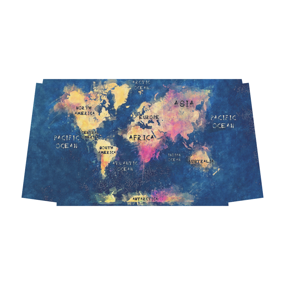 world map OCEANS and continents bag Classic Travel Bag (Model 1643) Remake
