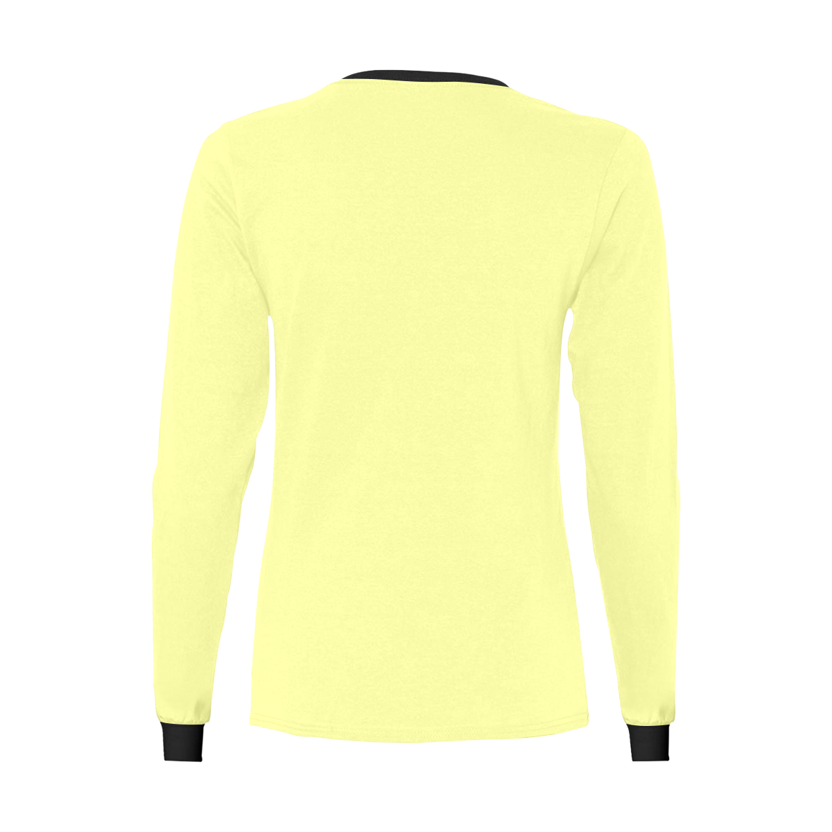 color canary yellow Women's All Over Print Long Sleeve T-shirt (Model T51)