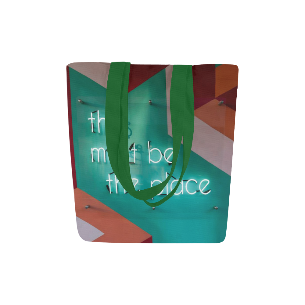 This must be the place green Canvas Tote Bag (Model 1657)