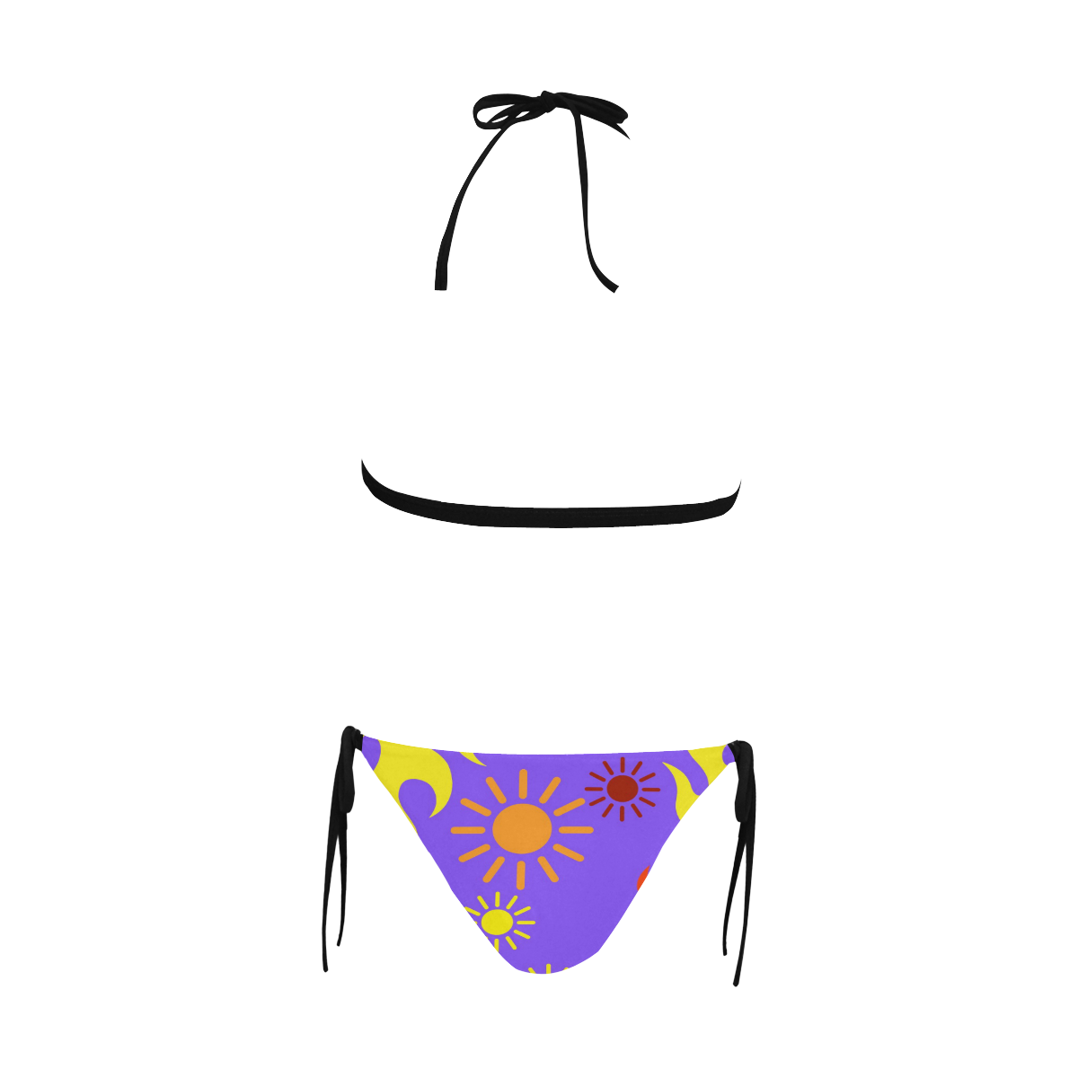 Sun and Fun Buckle Front Halter Bikini Swimsuit (Model S08)