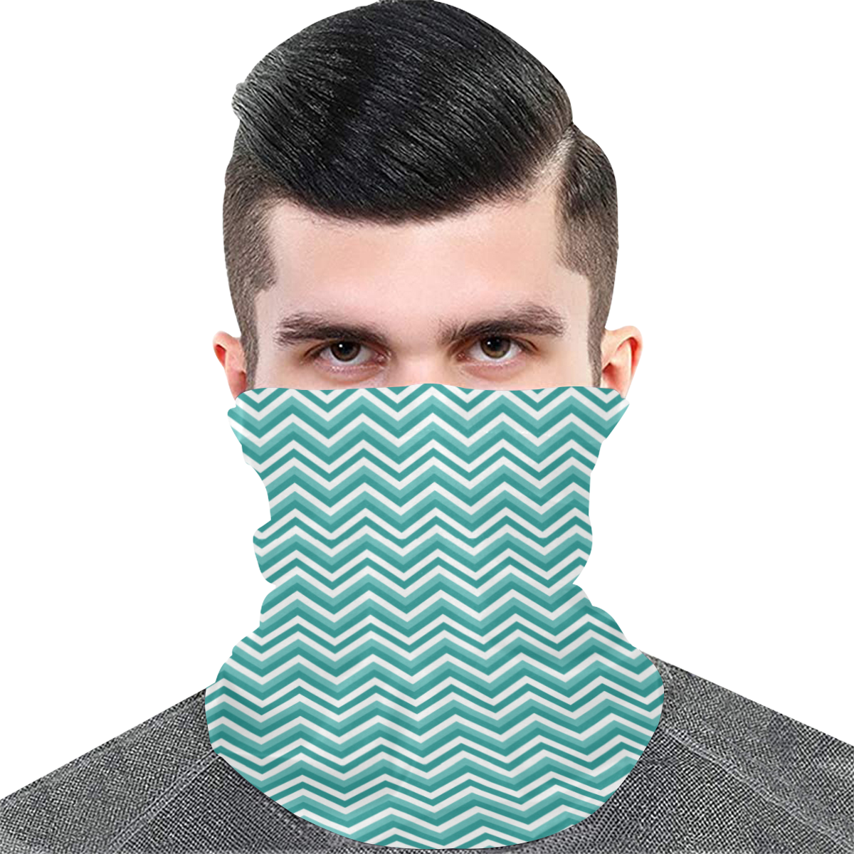 Turquoise Chevron Multifunctional Dust-Proof Headwear (Pack of 5)