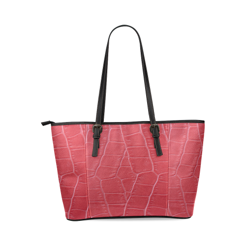 Red Crocodile Leather Tote Bag/Large (Model 1640)