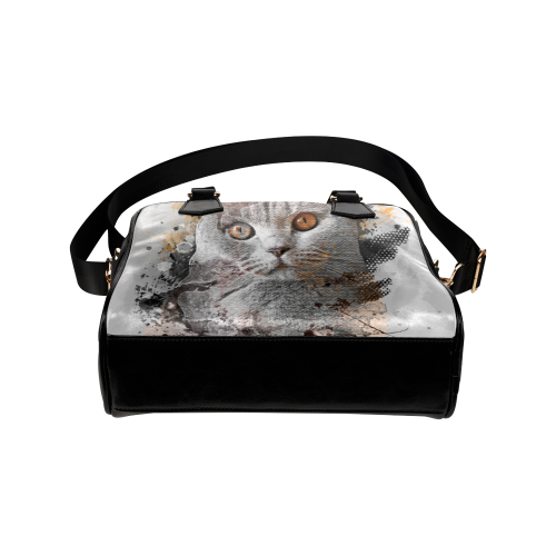cat kitty art #cat #kitty Shoulder Handbag (Model 1634)